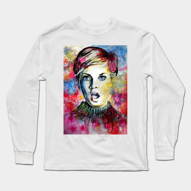 Twiggy II Long Sleeve T-Shirt by kovacsannabrigi